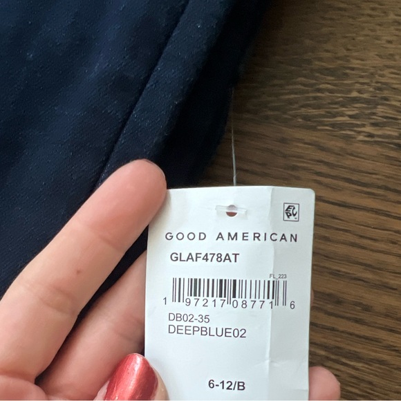 GOOD AMERICAN Good Legs Long High-Rise Skinny Hip Leg Sculpting 35” Inseam SZ 28 - Picture 8 of 13